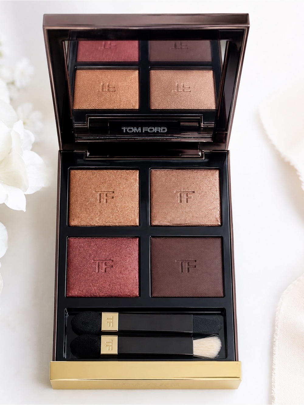 Tom Ford Black & Gold Eye Color Quad Compact